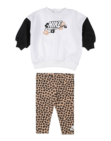 NIKE Baby co-ord  FLORAL LEGGING SET
 White 60% Cotton, 40% Polyester