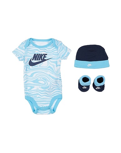 NIKE Baby accessories set BOYS 3PC BOX SET
 Sky blue 60% Cotton, 40% Polyester