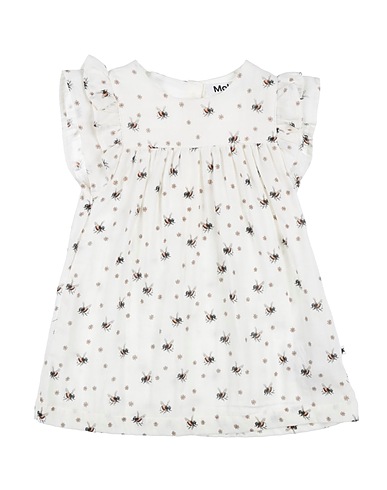 MOLO Vestido para bebé  Ivory 100% Organic cotton