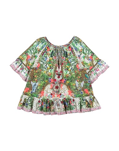 CAMILLA Vestito Verde 100% Cotone