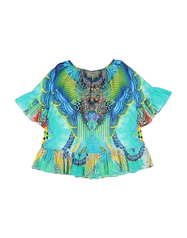 CAMILLA Kleid Tūrkis 80% Baumwolle, 20% Seide