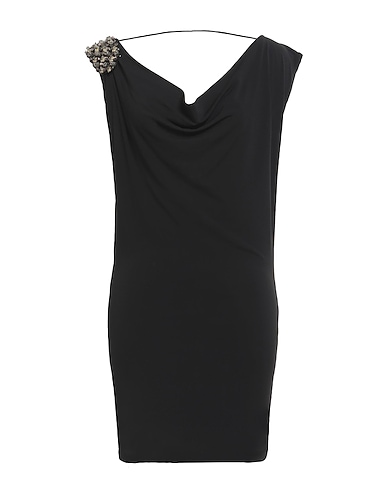 PINKO Short dress NERO 75% Acetate, 17% Polyamide, 8% Elastane