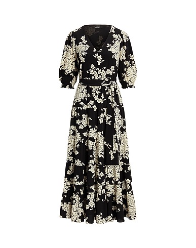 LAUREN RALPH LAUREN Long dress FLORAL BELTED BUBBLE CREPE DRESS
NERO 97% Recycled polyester, 3% Elastane