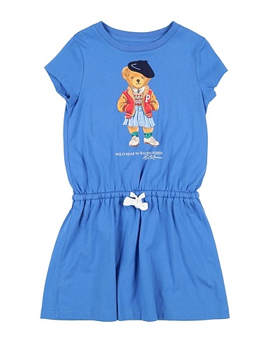 POLO RALPH LAUREN ワンピース＆ドレス Polo Bear Cotton Jersey Dress
 ライトブルー コットン 100%