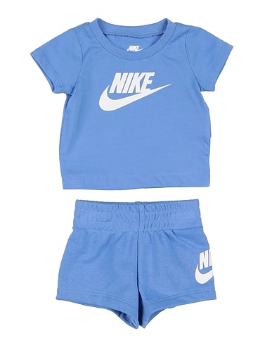 NIKE Baby co-ord CLUB TEE & SHORT SET
 Slate blue 60% Cotton, 40% Polyester