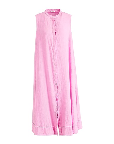 ROSSOPURO Midi dress Lilac 100% Linen