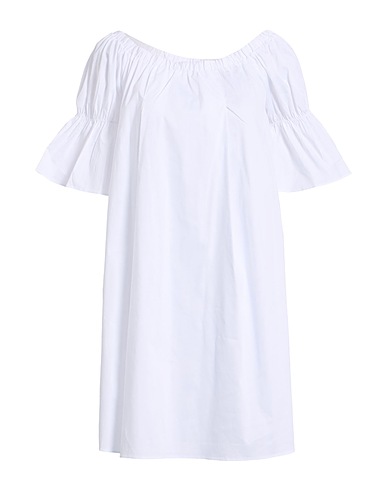 LIU •JO Short dress White 67% Cotton, 30% Polyamide, 3% Elastane