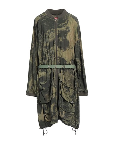 DIESEL Midi-Kleid Militärgrün 97% Rayon, 3% Elastan