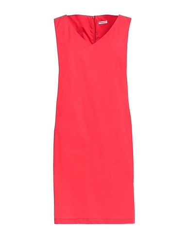 ROSSOPURO Short dress Coral 100% Cotton