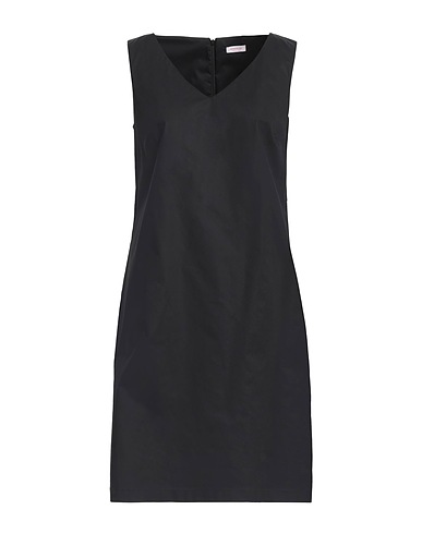 ROSSOPURO Short dress Black 100% Cotton