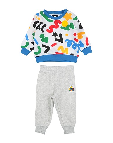 CONVERSE Babykleidung-Set  CNVB SQUIGGLE AOP CREW SET
 Weiß 60% Baumwolle, 40% Polyester