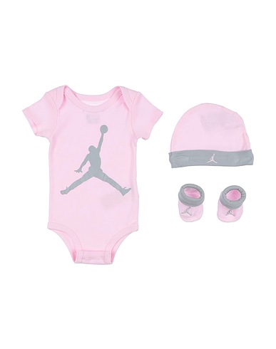 JORDAN Baby accessories set JHN JUMPMAN HAT BDYST BOOTIE
 Pink 100% Cotton, Polyester, Elastane