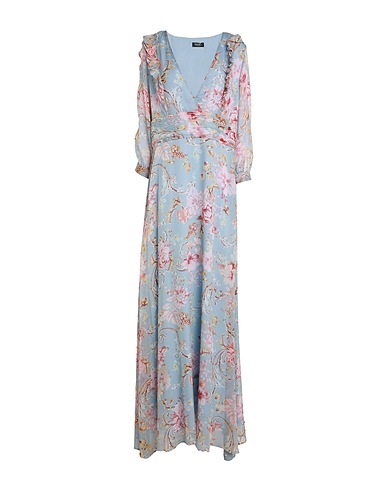 LIU •JO Long dress Sky blue 100% Polyester