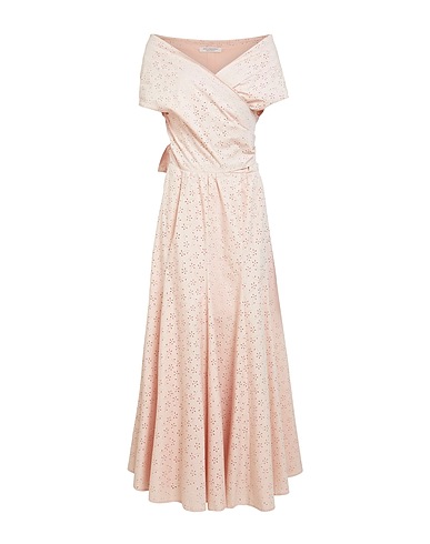 PHILOSOPHY di LORENZO SERAFINI Long dress Pink 97% Cotton, 3% Elastane