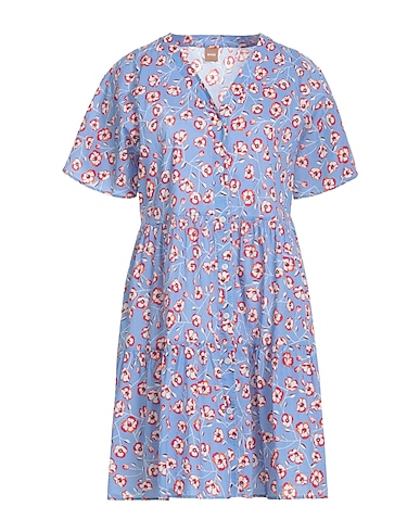 BOSS Shirt dress Blue 100% Cotton