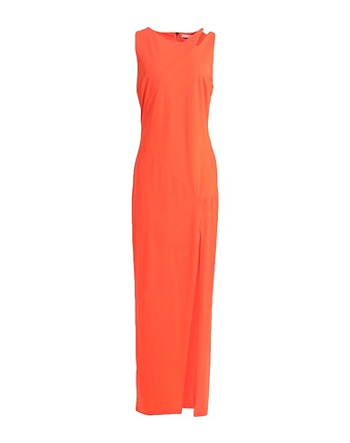 PATRIZIA PEPE Long dress Orange 72% Polyamide, 28% Elastane