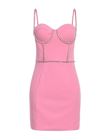 FOREVER UNIQUE Sheath dress Pink 95% Polyester, 5% Elastane