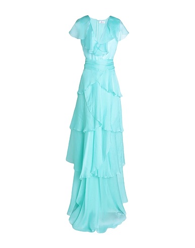 ANNA MOLINARI BLUMARINE Long dress Turquoise 100% Silk