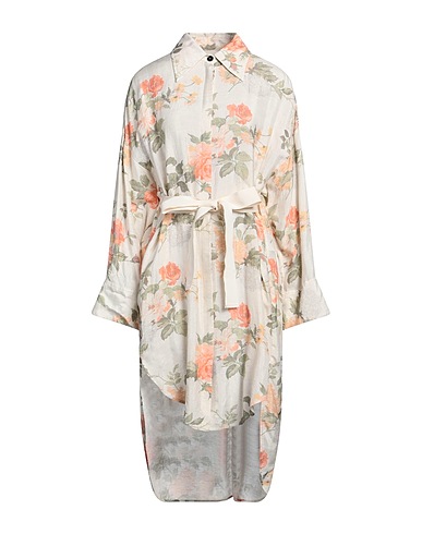 BALLANTYNE Midi dress White 86% Viscose, 14% Linen