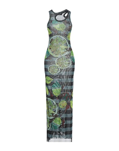 OTTOLINGER Long dress Green 90% Recycled acrylic, 10% Elastane