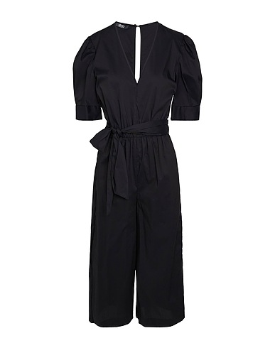 LIU •JO Jumpsuits and Dungarees Black 67% Cotton, 30% Polyamide, 3% Elastane