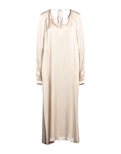 SEMICOUTURE Vestito da cerimonia Beige 87% Acetato, 13% Seta