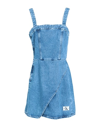 CALVIN KLEIN JEANS Denim dress Blue 100% Cotton