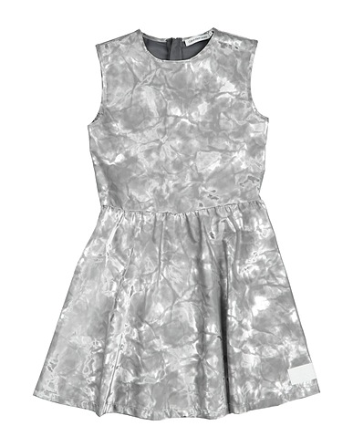 CALVIN KLEIN JEANS Dress Silver 100% Polyurethane