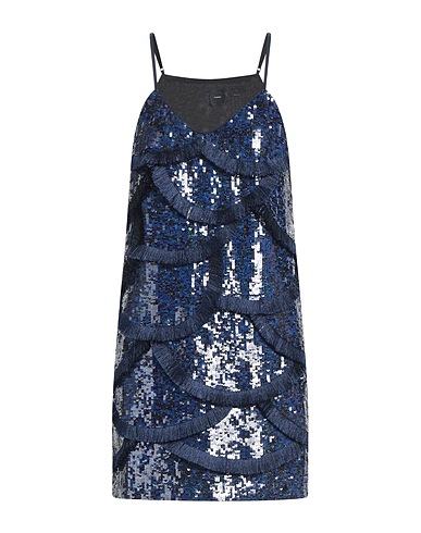 PINKO Sequin dress Blue 100% Polyester