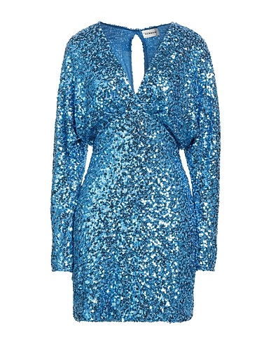 P.A.R.O.S.H. Vestito corto Azzurro 97% Poliestere, 3% Elastan