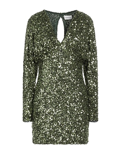 P.A.R.O.S.H. Sequin dress Military green 97% Polyester, 3% Elastane