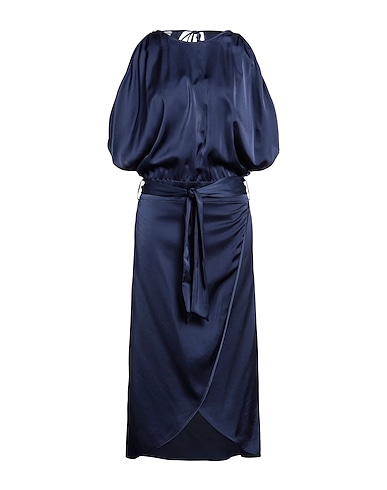 ELEVENTY Midi dress BLU NOTTE 60% Triacetate, 40% Cupro