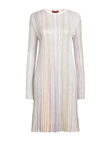 MISSONI Sequin dress Beige 85% Viscose, 8% Polyamide, 5% Polyester, 2% Metal