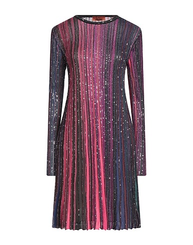 MISSONI Robe à paillettes Mauve 85% Viscose, 8% Polyamide, 5% Polyester, 2% Métal