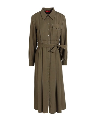 MAX&Co. Midi dress Military green 90% Viscose, 10% Polyester