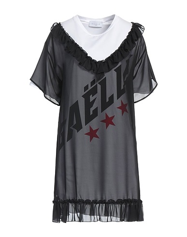 GAëLLE Paris Short dress Black 100% Polyester, Cotton