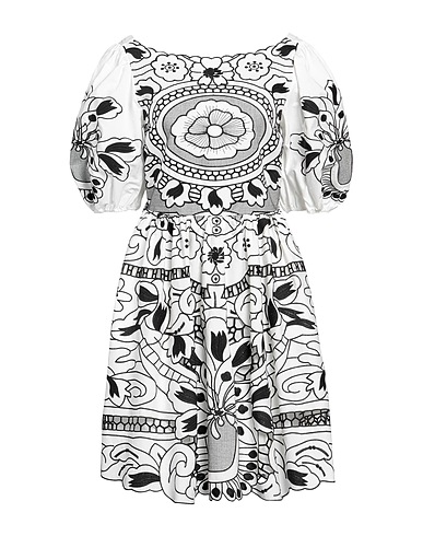 REDValentino ミニワンピース・ドレス ホワイト コットン 100%