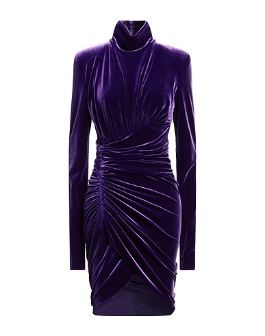 ALEXANDRE VAUTHIER Sheath dress Dark purple 90% Polyester, 10% Elastane