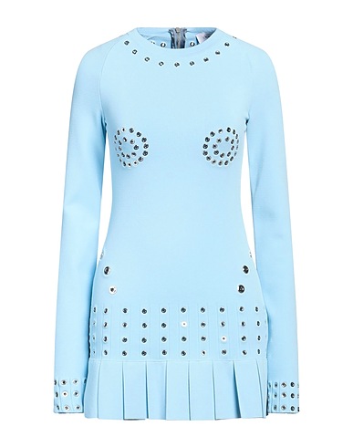 OFF-WHITE™ Vestito corto Celeste 64% Viscosa, 21% Poliammide, 13% Poliestere, 2% Poliuretano, Ottone