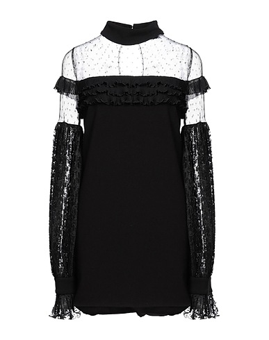 AMEN Short dress Black 65% Polyester, 31% Viscose, 4% Elastane