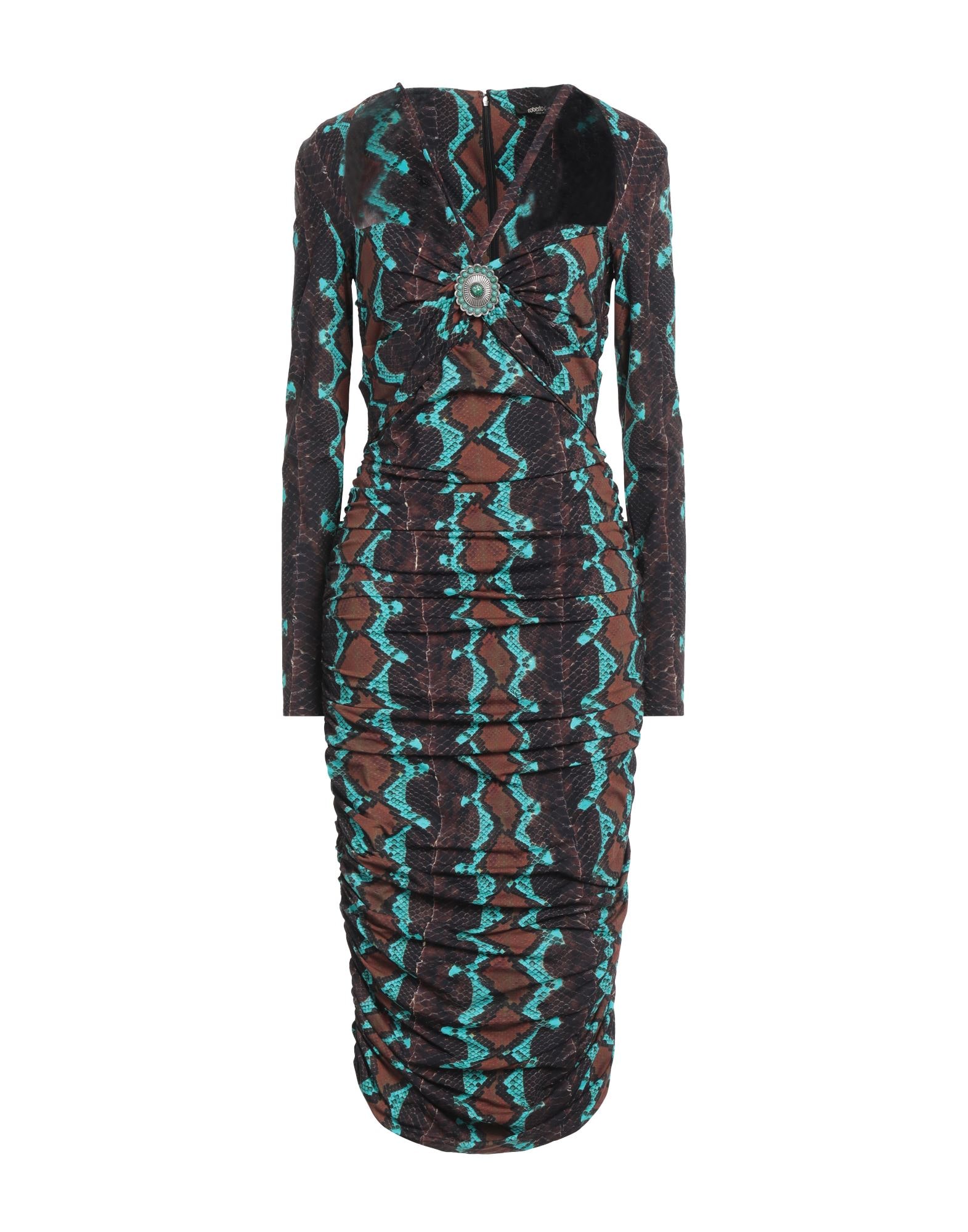 ワンピース JUST CAVALLI Woman Dress Green 77PAO922NS489 180 Silk mini dress Just Cavalli Green size 40 IT in Silk - 46392158