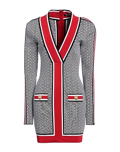 BALMAIN Sheath dress 88% Viscose, 10% Polyester, 2% Polyamide