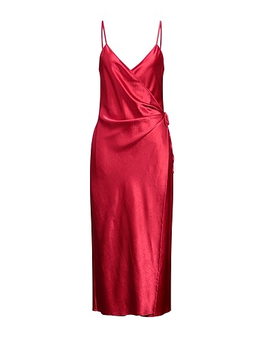 ERIKA CAVALLINI Midi dress Burgundy 86% Triacetate, 14% Polyester