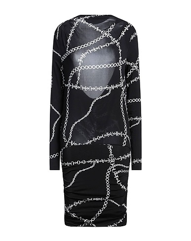 VERSACE JEANS COUTURE Sheath dress Black 90% Viscose, 10% Elastane