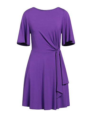 PATRIZIA PEPE Short dress Purple 92% Viscose, 8% Elastane