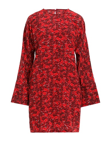 VALENTINO GARAVANI シルクドレス レッド シルク 100%