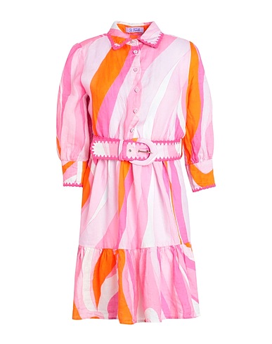 MC2 SAINT BARTH Shirt dress DAISI
 Pink 100% Linen