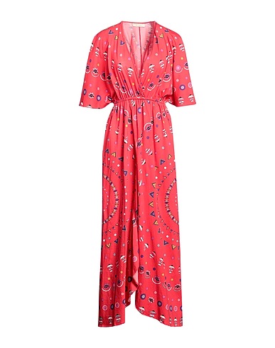 MES DEMOISELLES Long dress Coral 100% Cotton