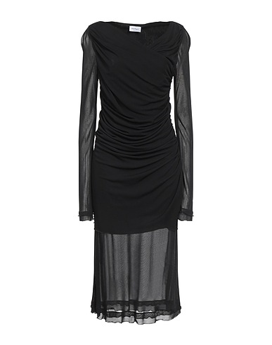 FERRAGAMO Midi-Kleid Schwarz 100% Viskose