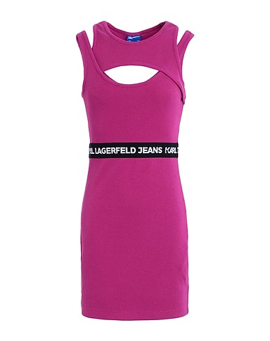 KARL LAGERFELD JEANS Sheath dress KLJ LOGO ELASTIC TANK DRESS
 Mauve 95% Organic cotton, 5% Elastane